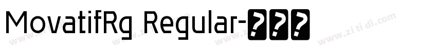 MovatifRg Regular字体转换